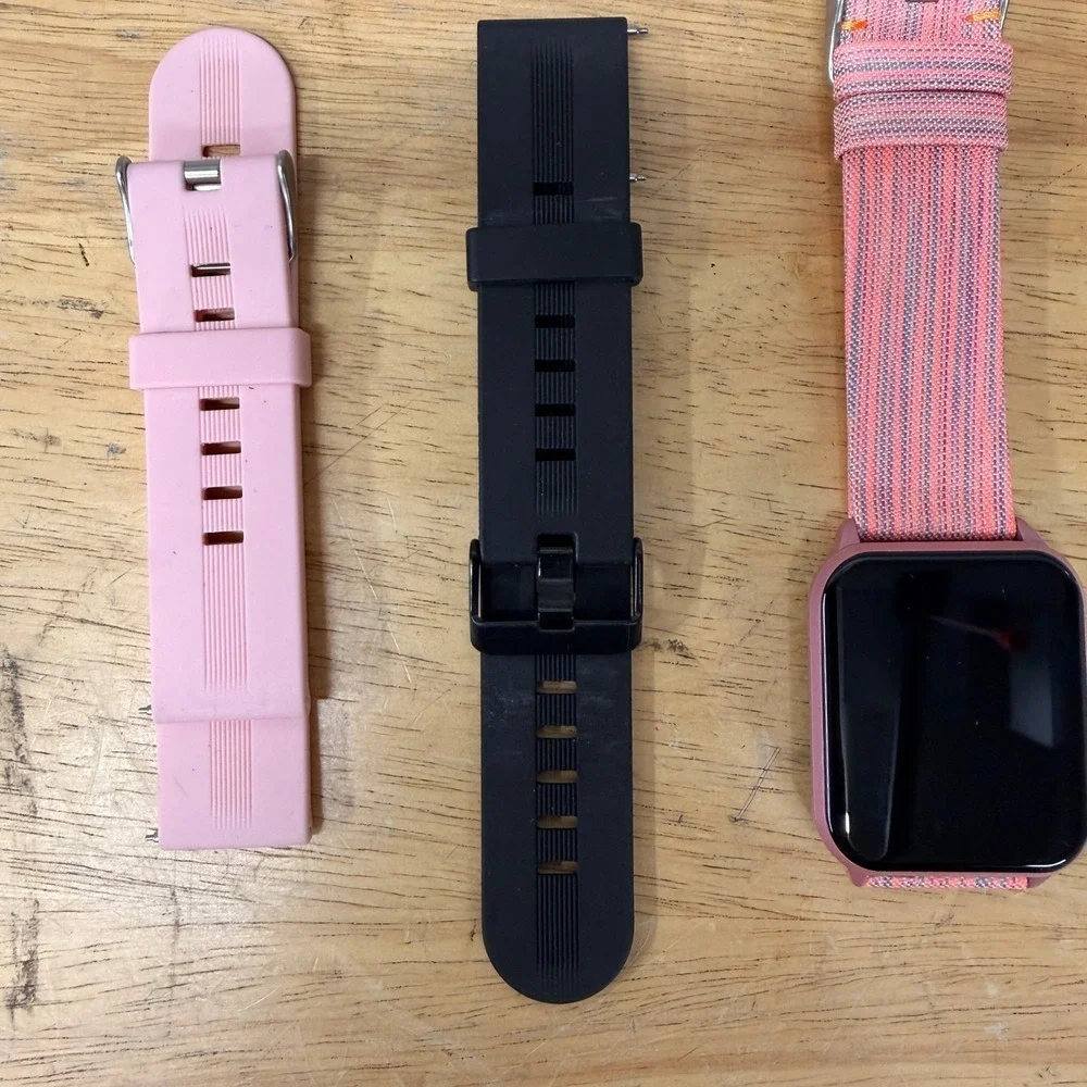 Smart Fitness Watch Y79 Pink Full Touch Color Screen W/O CHARGER Heart Rate
